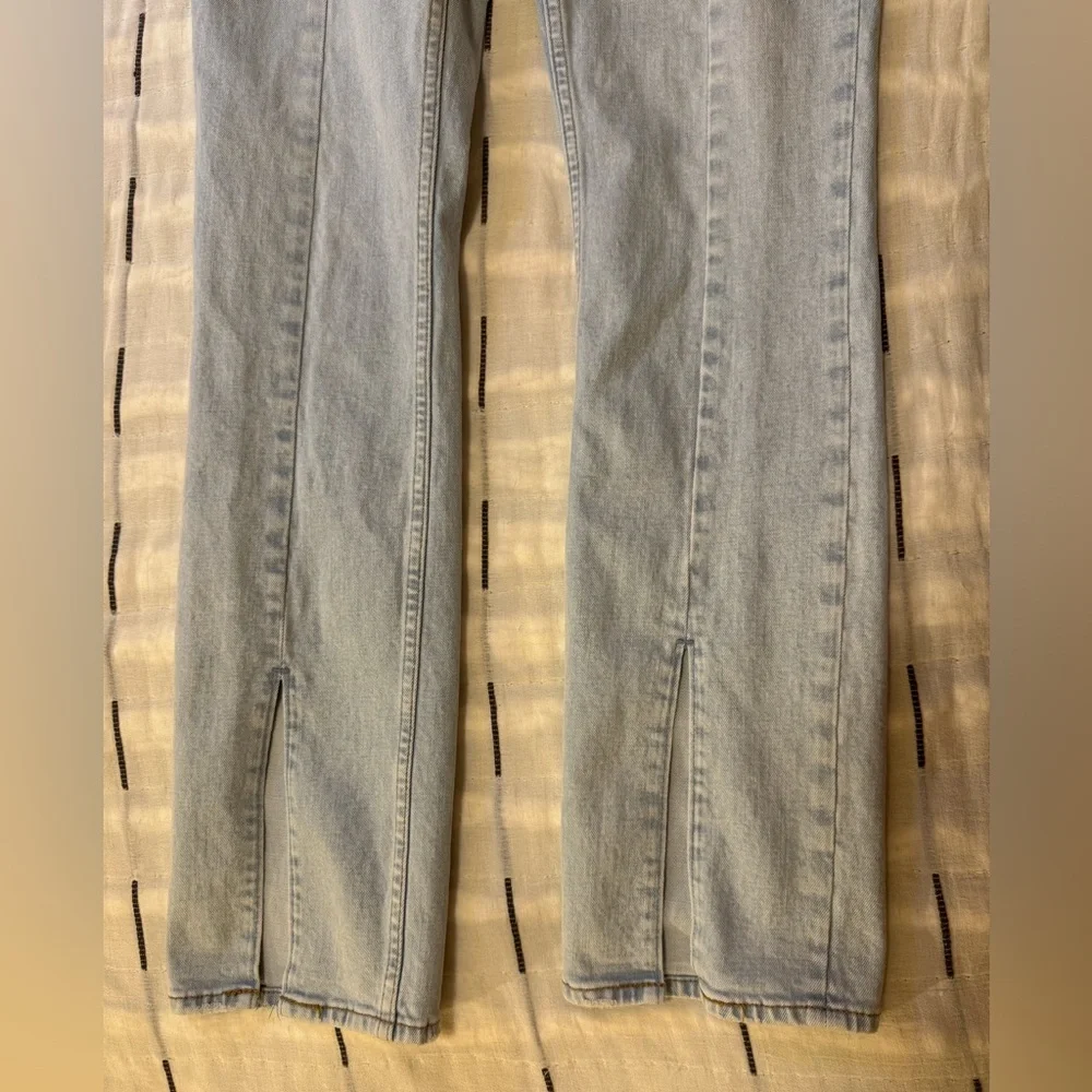 Abercrombie High Rise Skinny Seam Front Split Hem Jeans 29 8L
